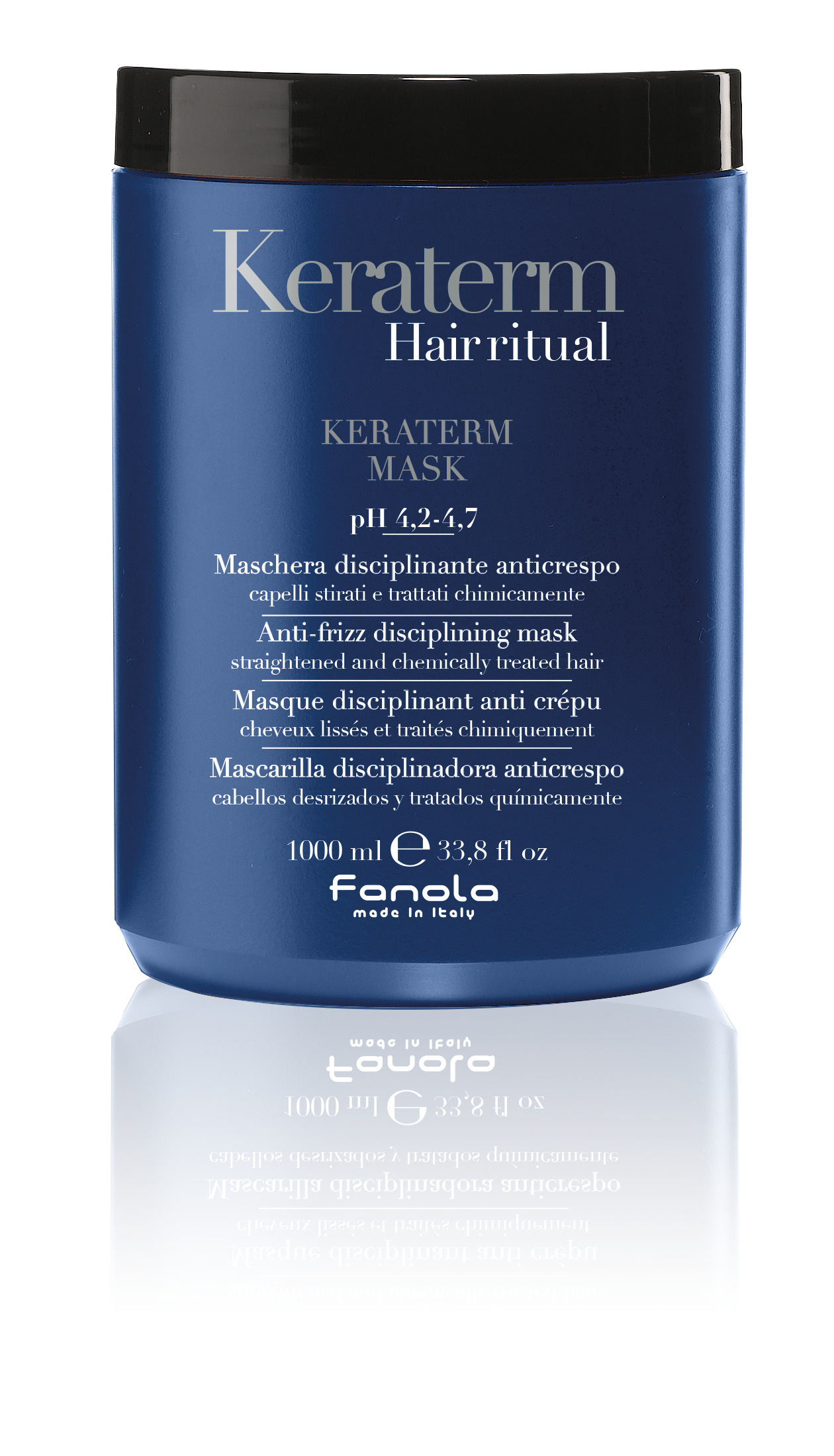 Fanola Keraterm Mask — маска для реконструкции поврежденных волос, 1000 мл